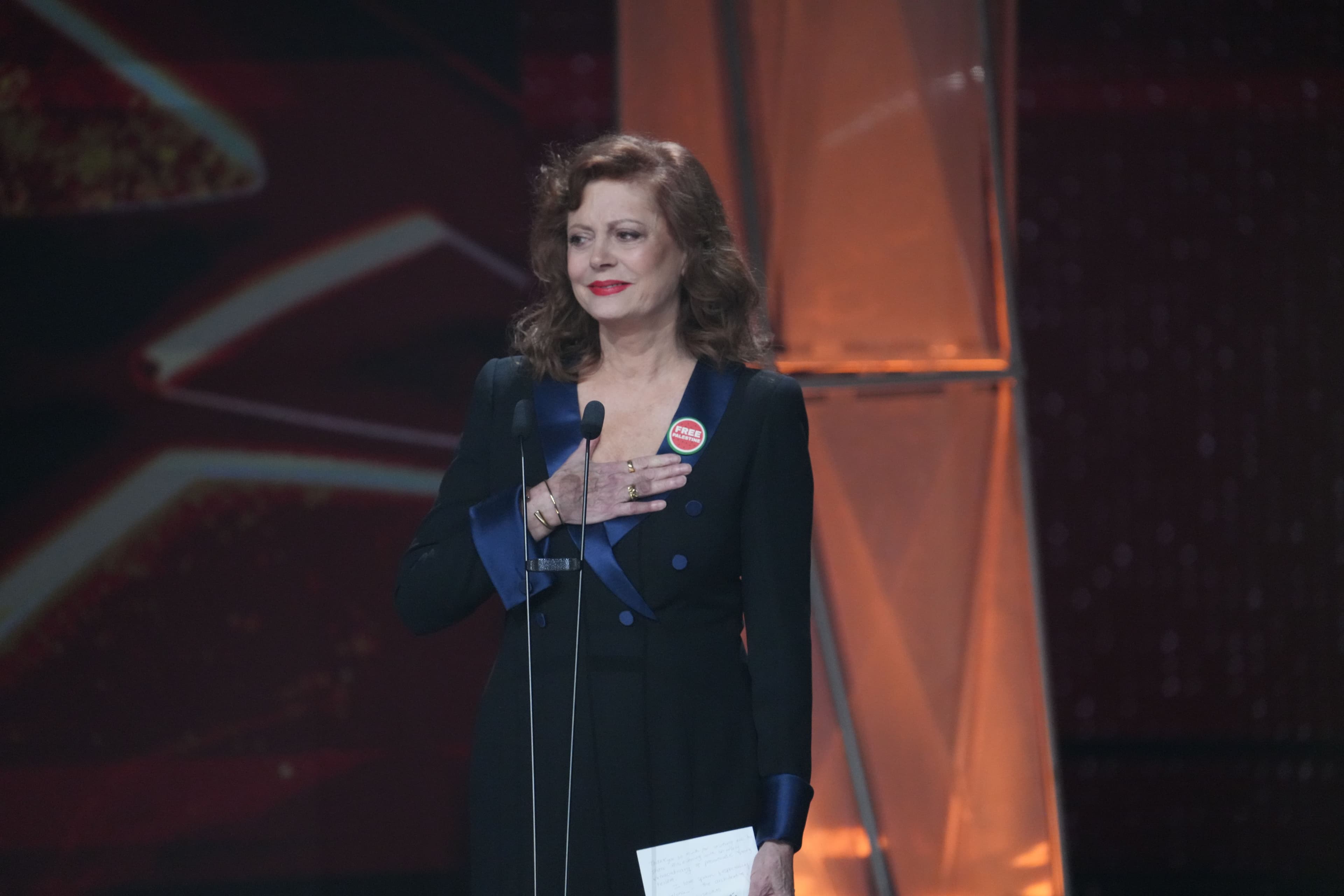 La actriz Susan Sarandon recoge el Goya Internacional en Barcelona en 2026