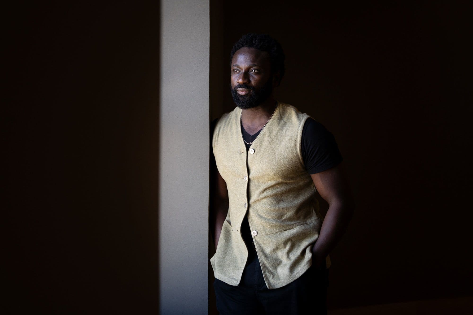 Malcolm Sitté posa en la segunda edición del South durante la presentación de 'Detective Touré'