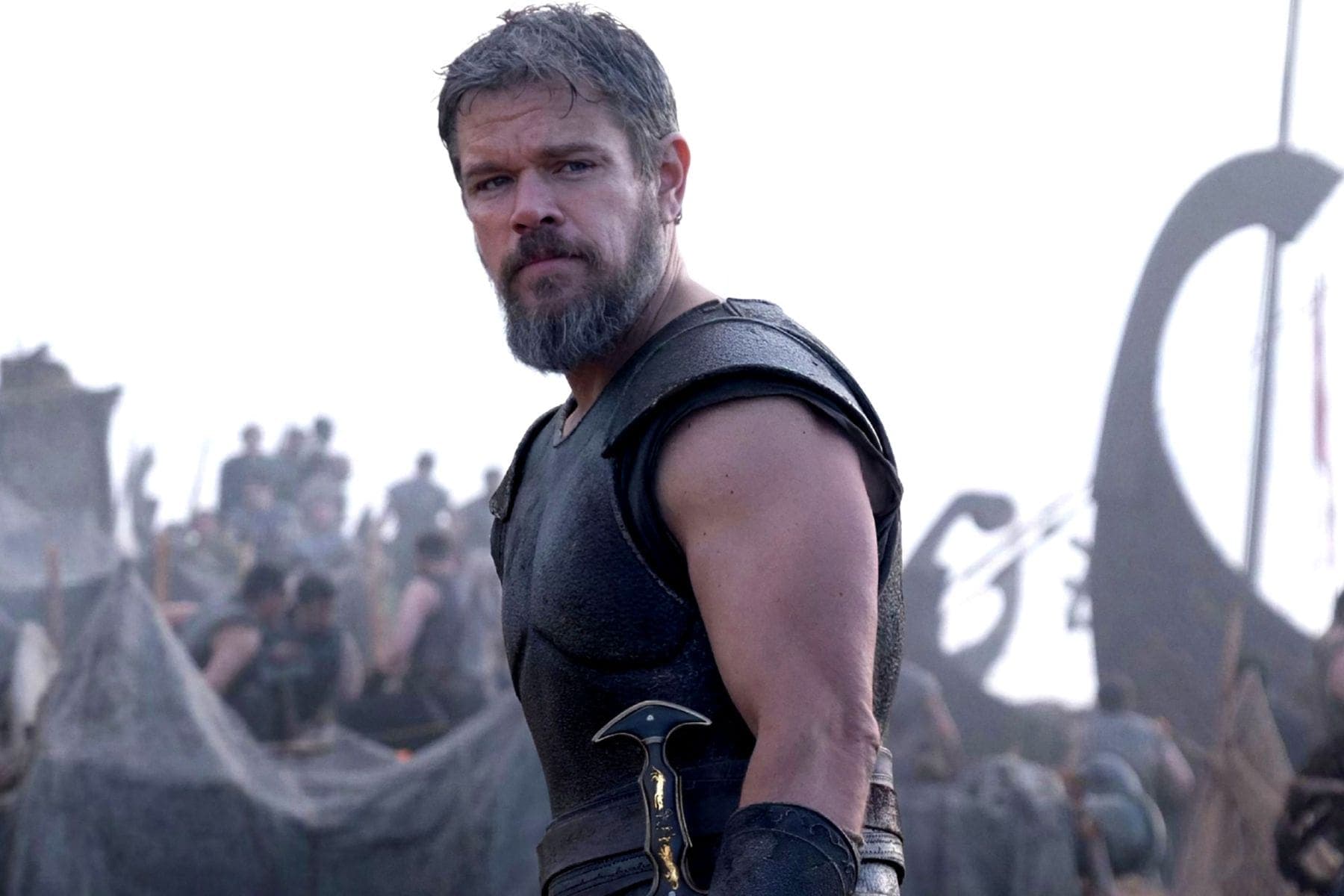 El actor Matt Damon en una imagen promocional de 'La Odisea', de Christopher Nolan