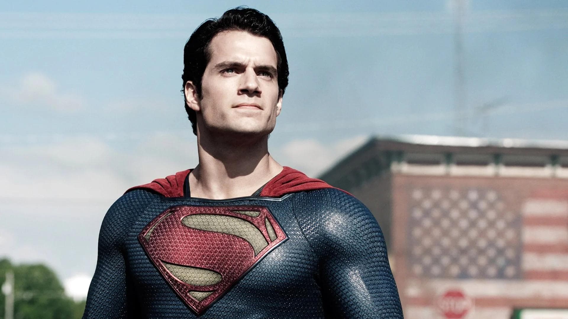 Fotografía promocional de 'El hombre de acero', con Henry Cavill