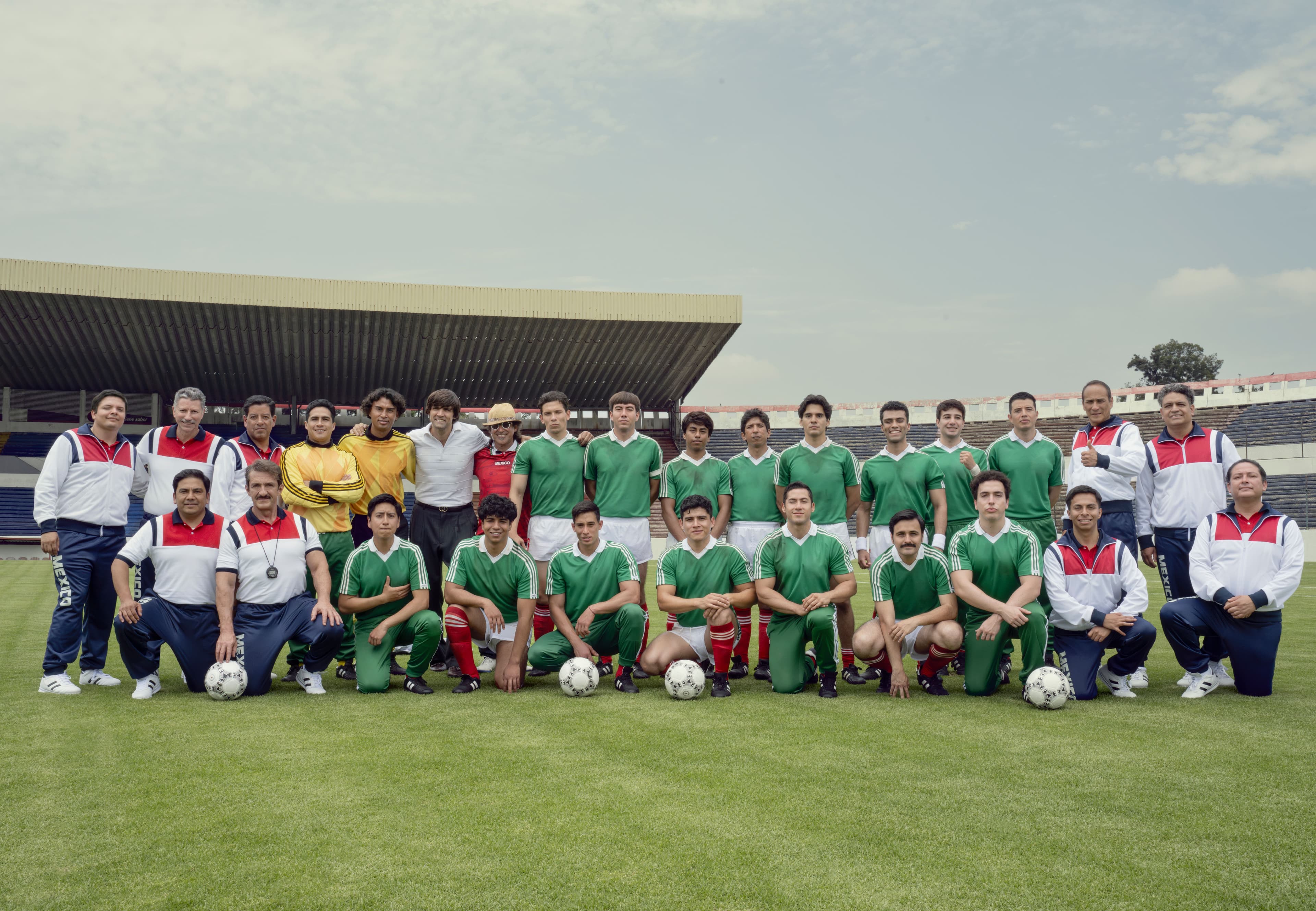 Representación de la Selección Mexicana de Fútbol según la película 'México 86'.