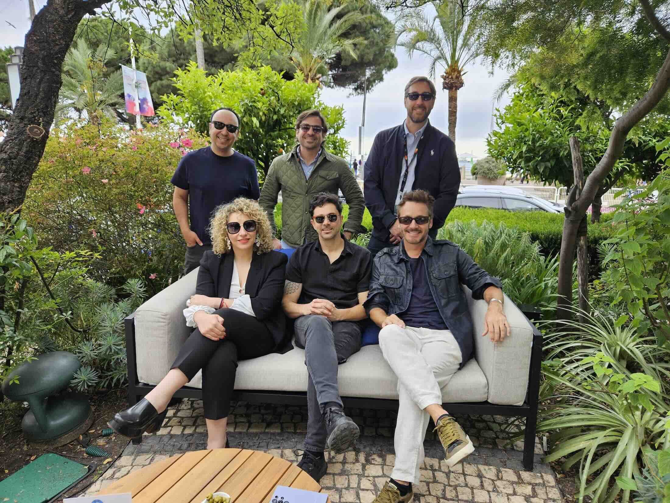 El equipo de 'Simulacro', en la presentación de la película en Cannes