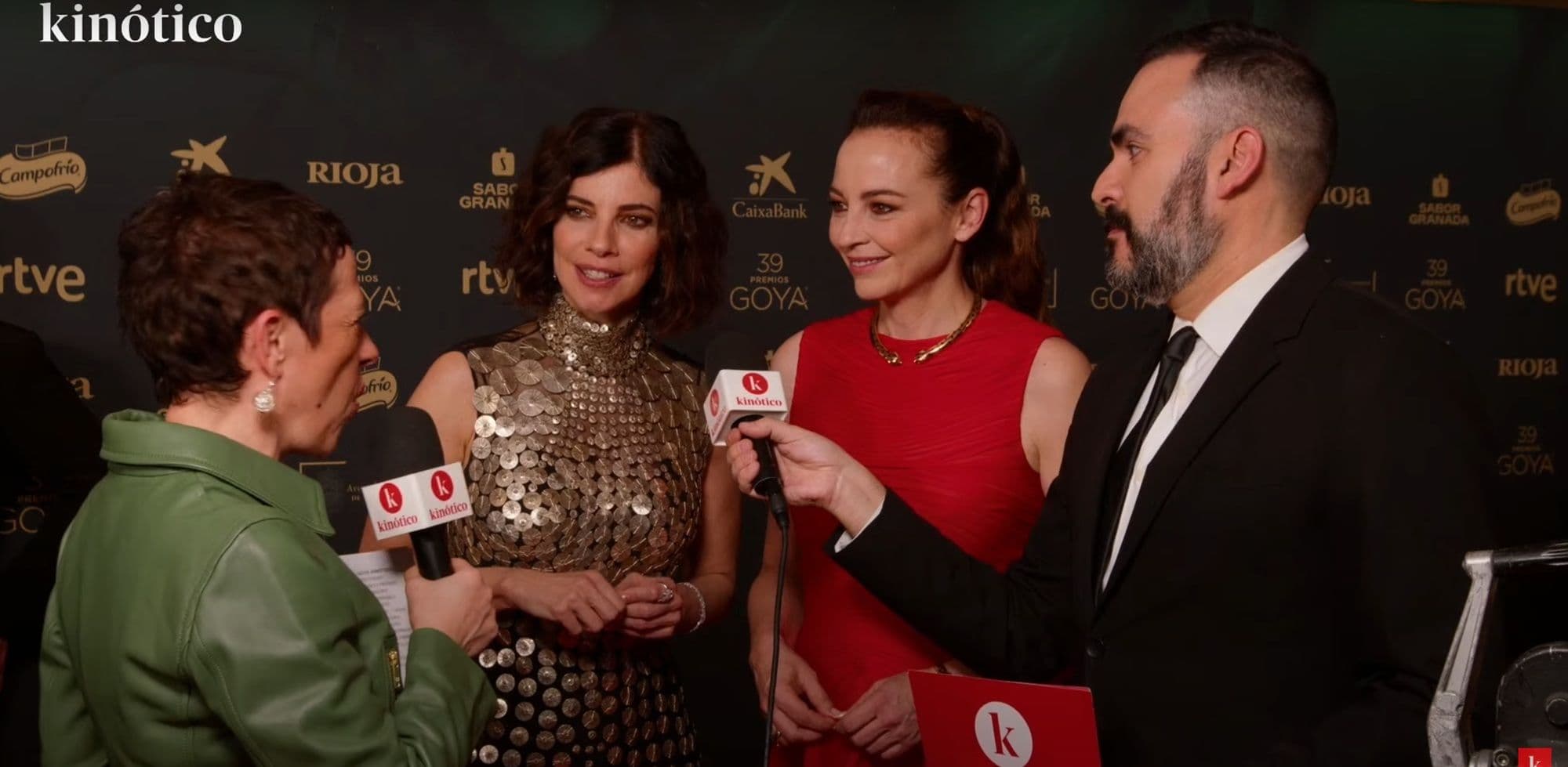 María Guerra, Maribel Verdú, Leonor Watling y David Martos en la alfombra roja de los Premios Goya 2025