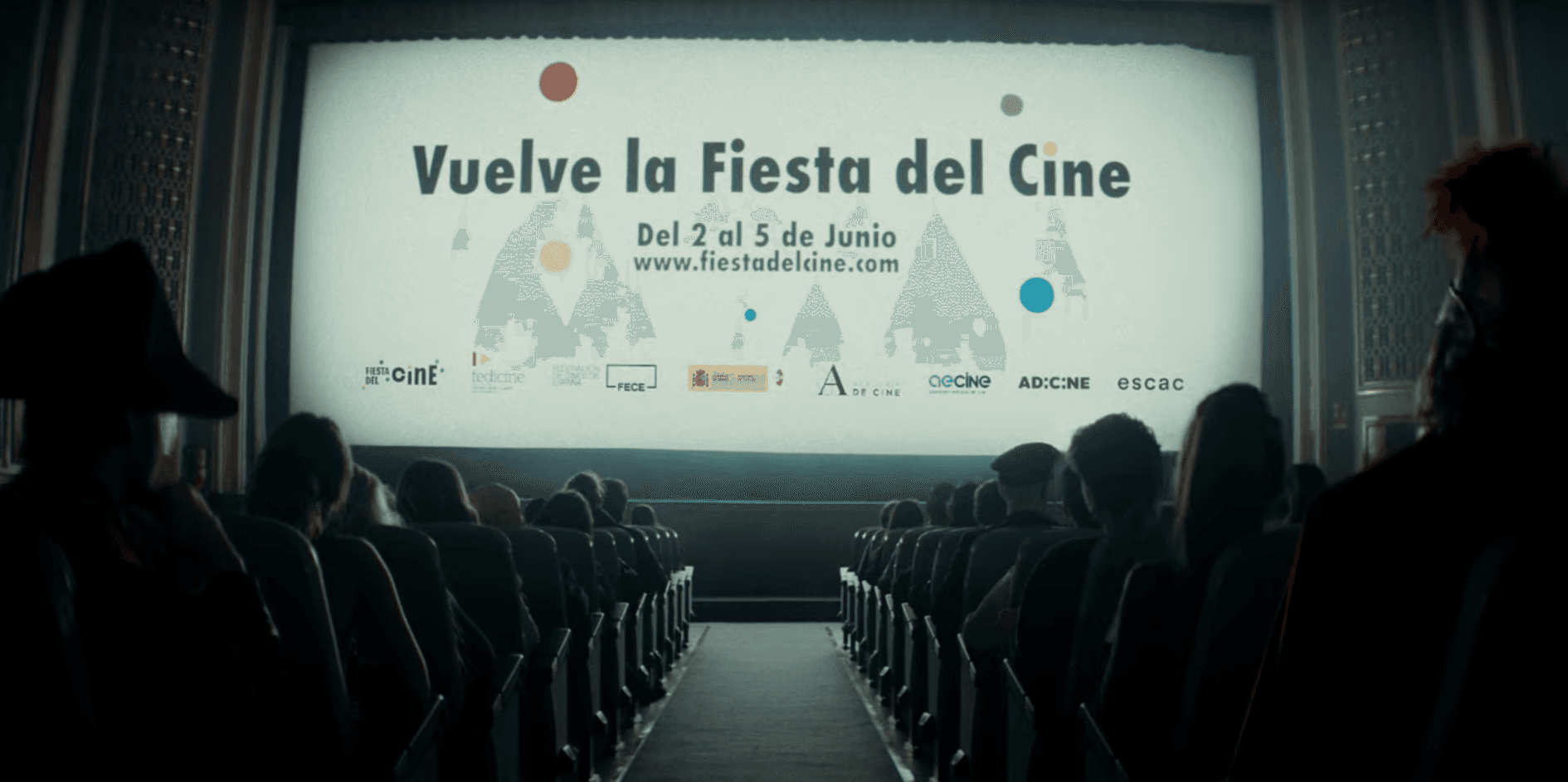 Fotograma del spot de la ESCAC que promocionará la Fiesta del Cine 2025