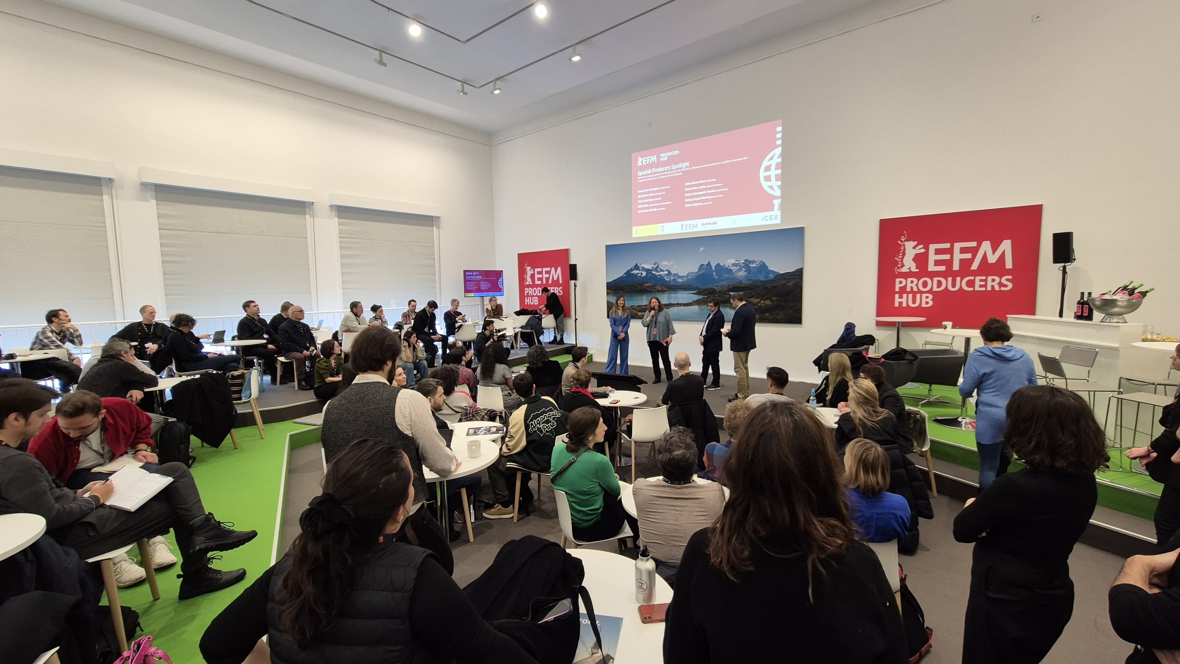 Panorámica de la sesión Spanish Producers Spotlight, en el seno del European Film Market 2025 de la Berlinale