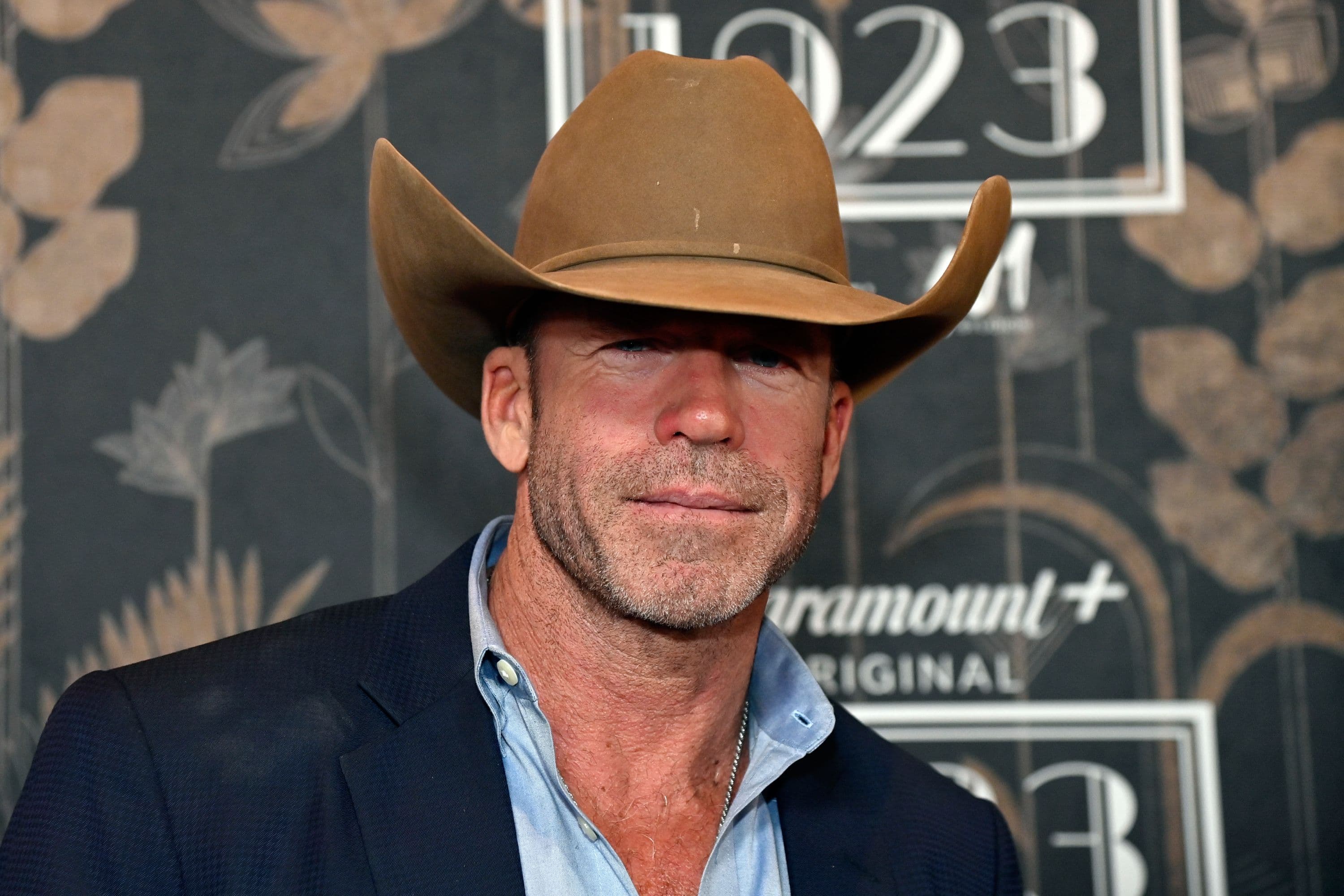 El guionista y productor Taylor Sheridan en la presentación de la serie '1883'