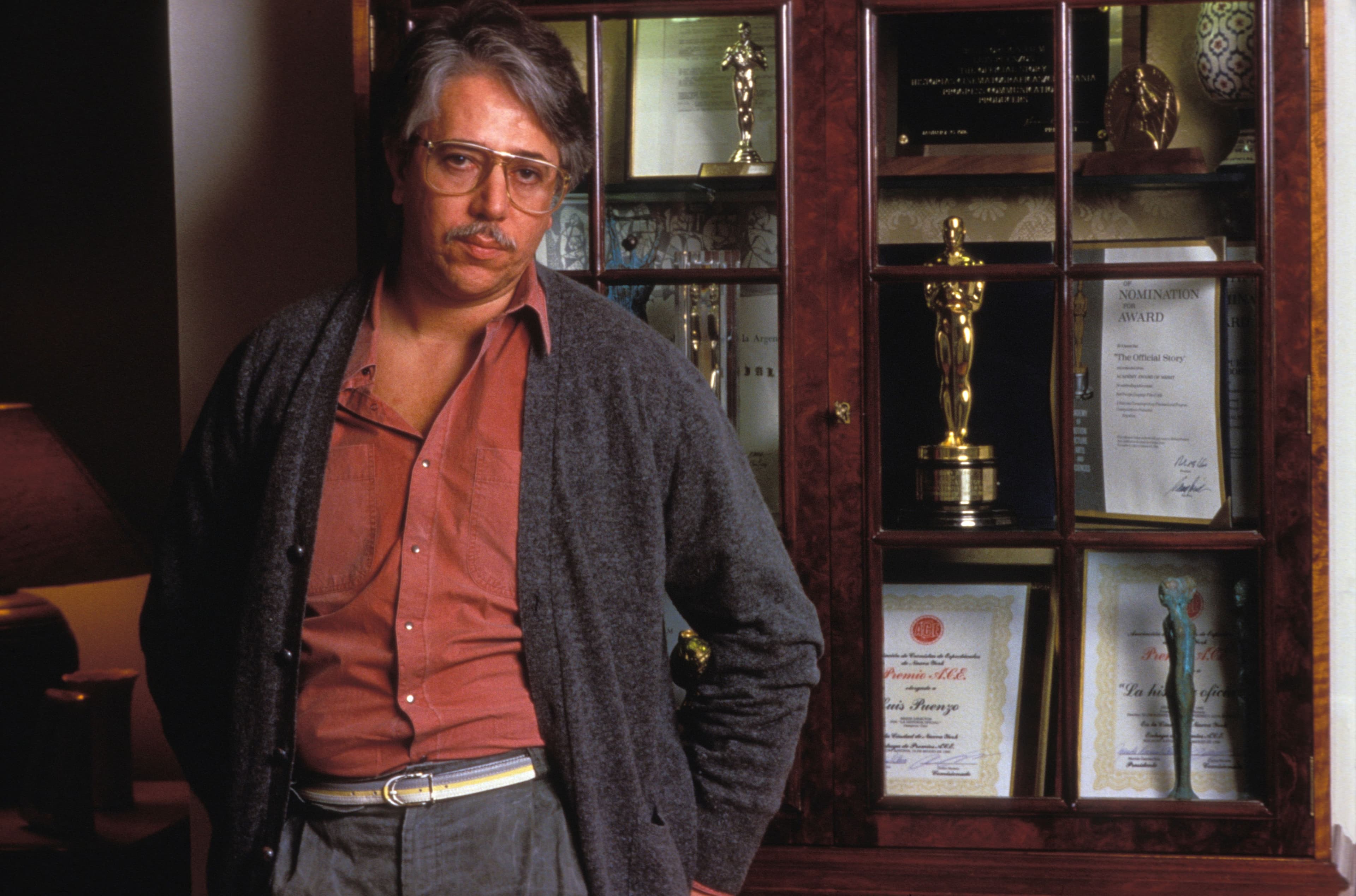El director Luis Puenzo en un retrato de 1987