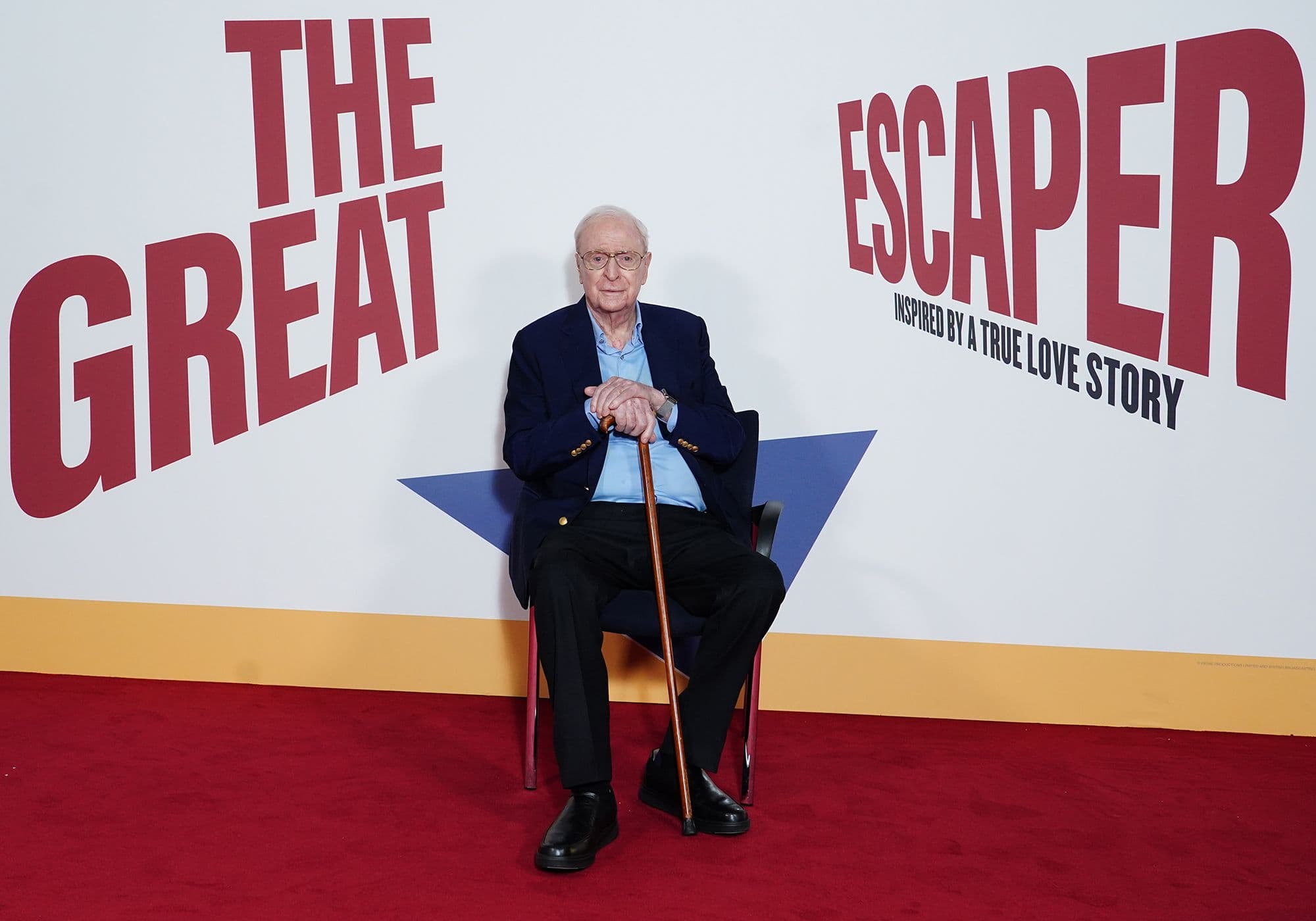 El actor Michael Caine en la premier de 'The Great Escaper' en Londres en 2023