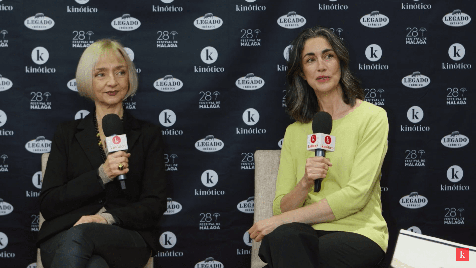 Entrevista con Avelina Prat y María de Medeiros en el Festival de San Sebastián