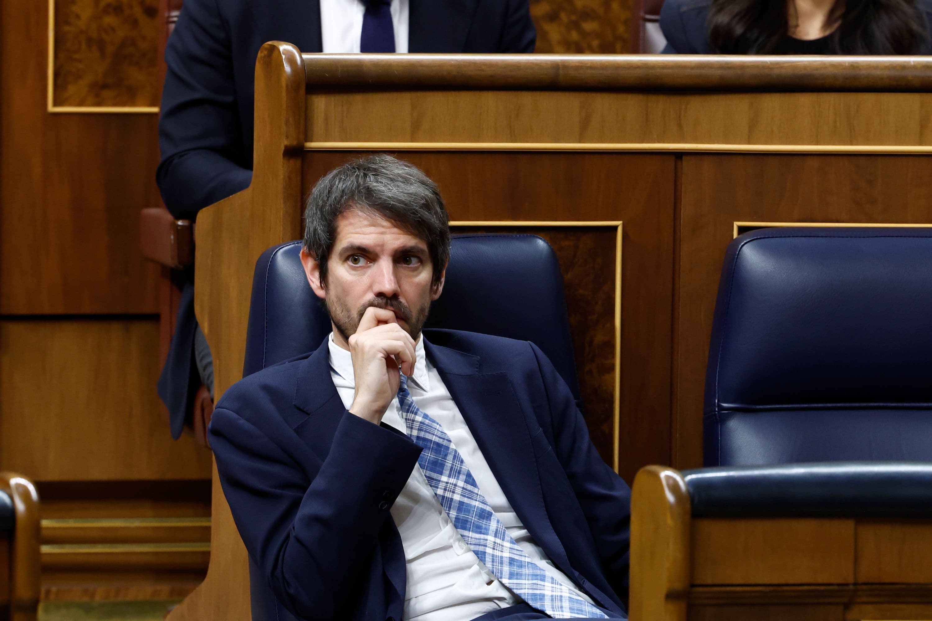 El ministro de Cultura, Ernest Urtasun, durante un pleno del Congreso de los Diputados en mayo de 2024